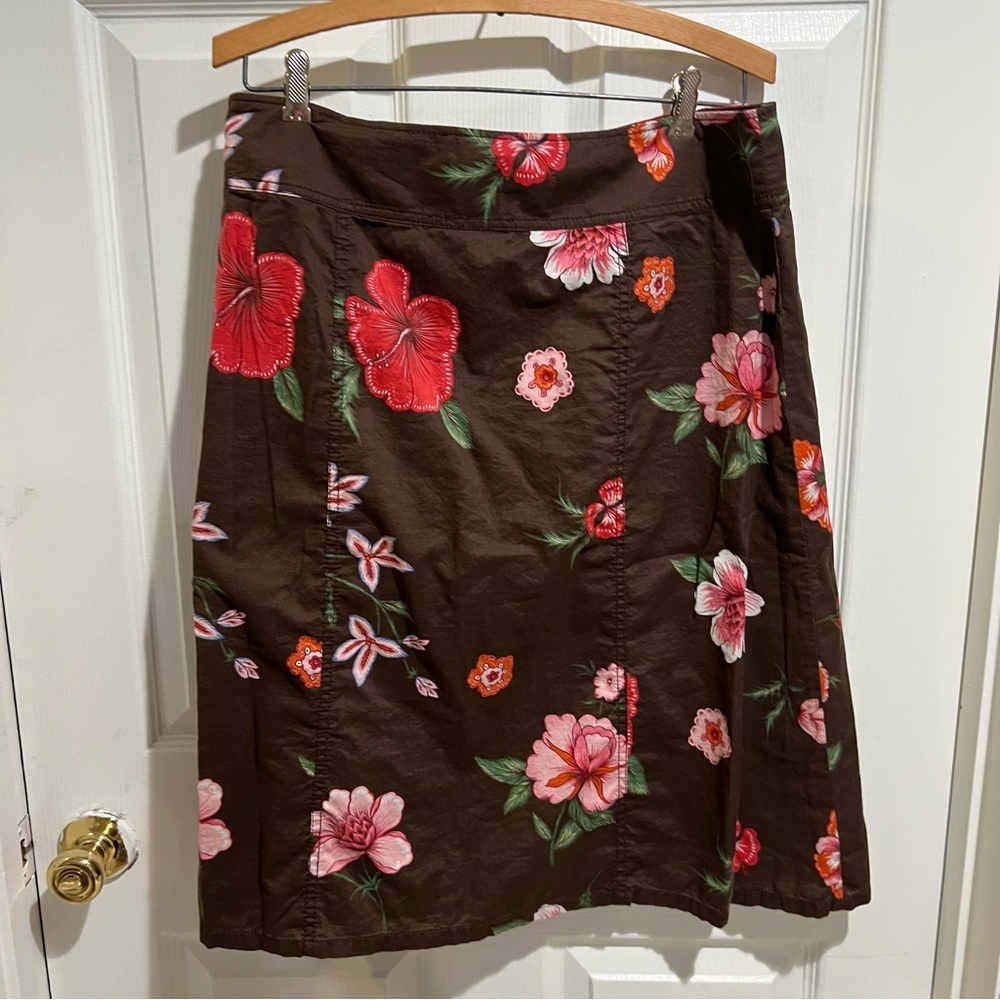 Tommy Hilfiger Floral Brown Skirt